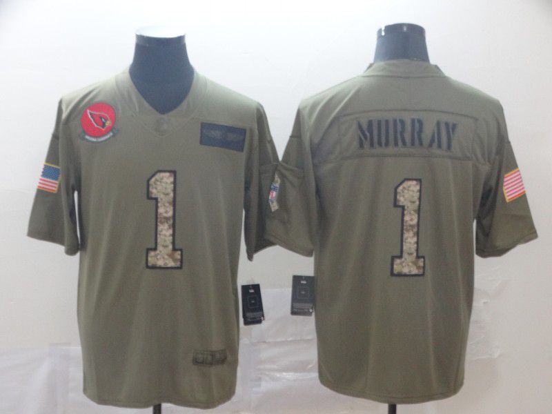 Men Arizona Cardinals #1 Murray Nike 2019 Olive Camo Salute to Service Limited NFL Jerseys->arizona cardinals->NFL Jersey